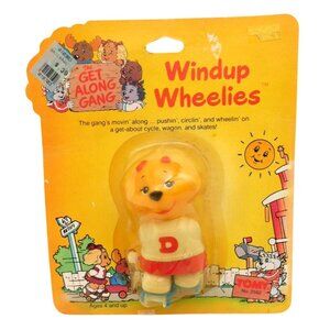 TOMY The Get Along Gang Windup Wheelies Dotty Dog Toy Vintage NOS 1984